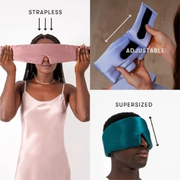 Drowsy Sleep Mask in Dusty Gold - Picture 5 of 9